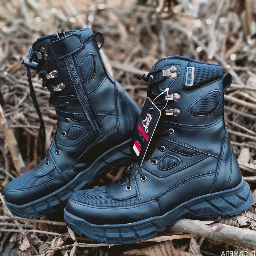 Pdl SAFETY รองเท้าเหล็ก สีดํา 9 นิ้ว ยี่ห้อ<Unk>