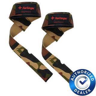 Harbinger l Padded Cotton Lifting Straps - Camo