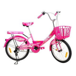 จักรยานแม่บ้าน LA HELLO KITTY 20 นิ้ว CJ สีชมพู จักรยานแม่บ้าน จักรยาน กีฬาและฟิตเนส CITY BIKE LA HELLO KITTY 20" CJ PIN