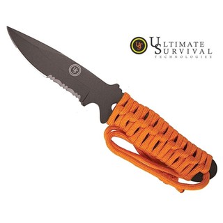 มีดเดินป่า Ultimate Survival UST Sabercut Para Knife Orange Paracord