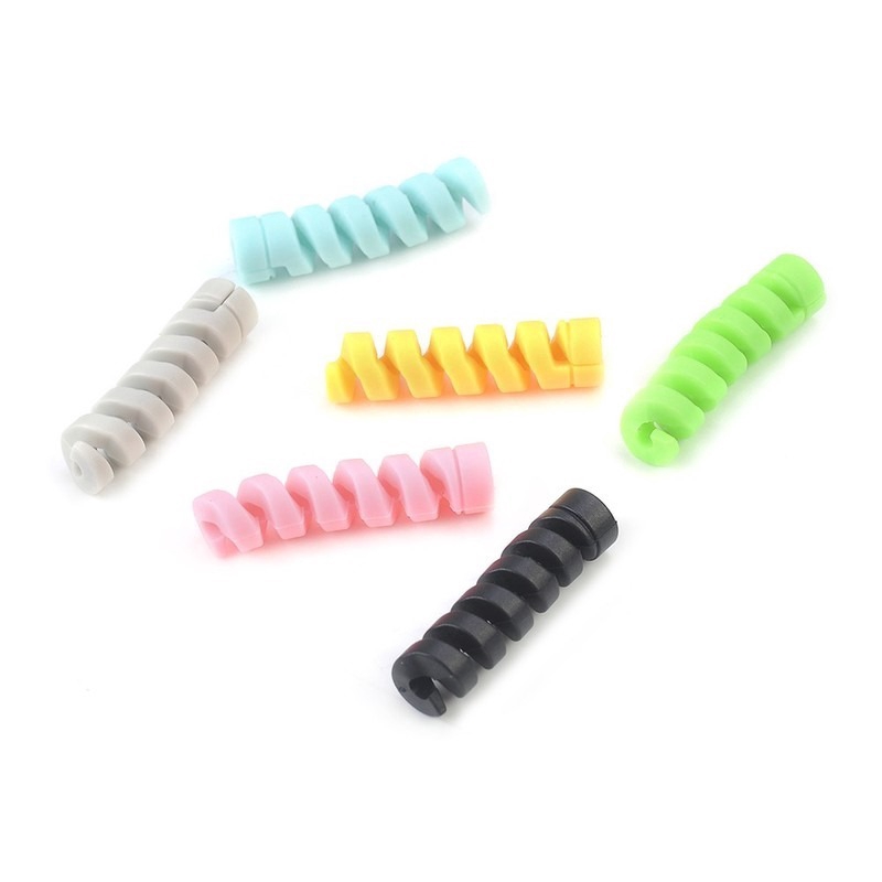 สายชาร์จสากลฝาครอบป้องกันสำหรับสายชาร์จ USB Android iPhone ฝาครอบป้องกันสายโทรศัพท์สายเคเบิลแขนป้องกัน - ภาพย่อย 5