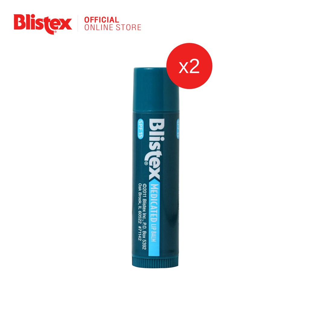 [แพ็ค 2] Blistex Classic from USA ลิปบาร์ม บำรุงริมฝีปาก ไร้สี ไร้กลิ่น เย็นสดชื่น เพิ่มความชุ่มชื้นให้ริมฝีปาก บริสเทค