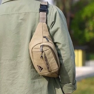Uyoungit กระเป๋าคาดเอว คาดอก ผ้าแคนวาส Sports B-397