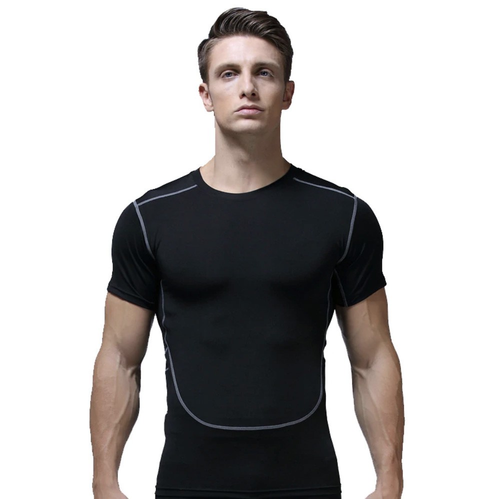 ซื้อ1แถม1 เสื้อยืดออกกำลังกายแขนสั้น กระชับกล้ามเนื้อ T-Shirt Sportswear
