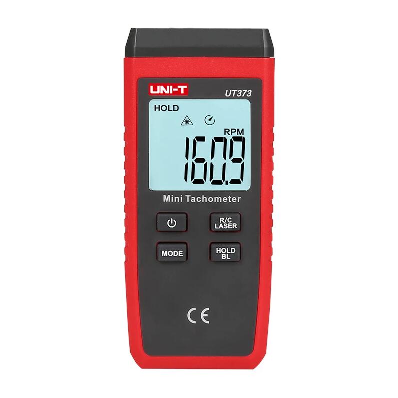 Uni-t UT373 เครื่องวัดรอบเครื่องยนต์เลเซอร์ดิจิทัล ขนาดเล็ก ไม่สัมผัส ระยะ RPM 10-99999RPM เครื่องวัดระยะทาง กม./ชม. ไฟแบ็คไลท์