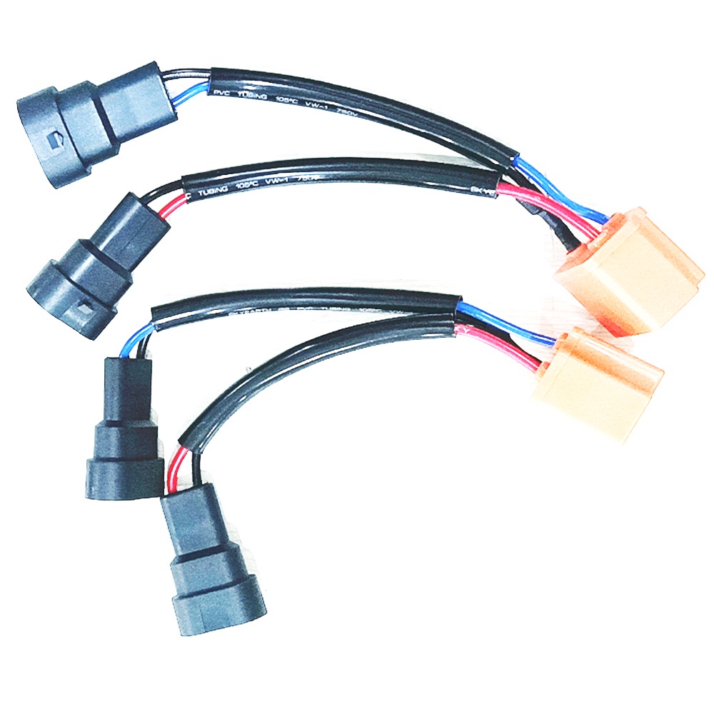 2 ชิ้น 9006 / 9005 ถึง ชม.4 ไฟหน้าหลอดไฟแปลงซ็อกเก็ตสายรัด 100ว
