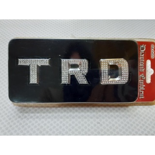 โลโก้ TRD พลาสติกชุบฝังเพชร แบบแปะ (ตัวอักษรแบบแยกแปะ)