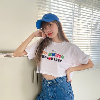 Live211# เสื้อคัตตอล มีหลายสี “มอนิ่ง” สไตล์เกาหลี Dream Big Tshirt โอเวอร์ไซน์ สาวอวบใส่ได้ พร้อมส่ง คอกลม ผ้านุ่ม