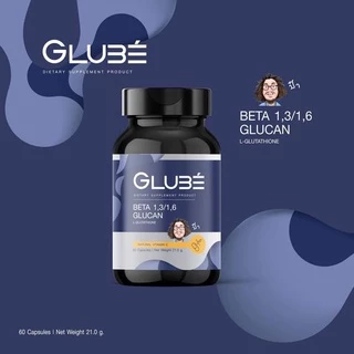 GLUBE กลู เบ้ Beta Glucan Gluta L-Glutathaione เบต้ากลูแคน กลูต้าไธโอน ป๋าสันติ60 เม็ด