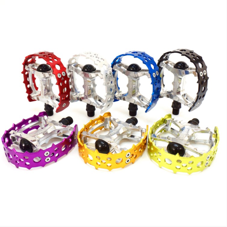 แบรนด์ของตัวเองพิเศษ Tipsum Bear Claw จักรยานเหยียบ Seven Color Bear Trap 1/2 "Old School BMX Pedal