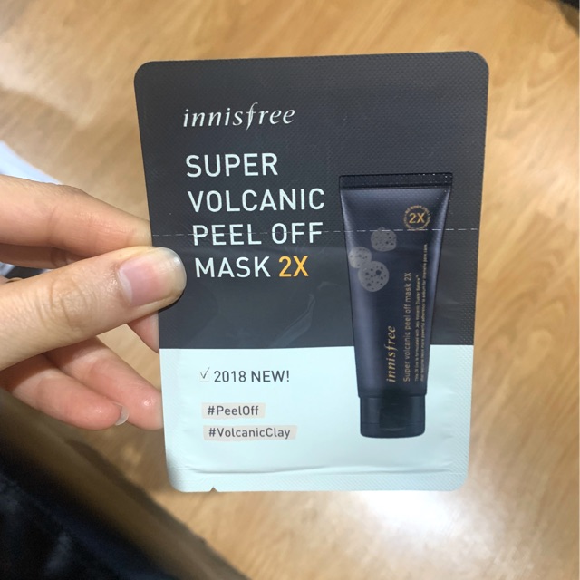 Innisfree Super Volcanic Peel off mask 2x อินนิสฟรี มาส์กโคลนไม่ต้อง