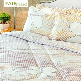 FAIRmaid เซ็ทเครื่องนอน(6ชิ้น/4ชิ้น) ลายMirabilis สำหรับเตียงขนาด6/5/3.5ฟุต(ผ้าปู ผ้านวมเย็บติด ปลอกหมอนและปลอกหมอนข้าง)