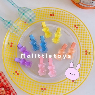 🐻พร้อมส่ง🐻~ กิ๊บติดผมน้องหมีสีลูกกวาดน่ารักนุ้บนิ้บ ~