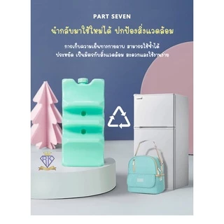 M0017 "พร้อมส่ง" ไอซ์แพค V-coool ไอซ์แพ็ค icepack น้ำแข็งเทียม ไอซ์เจลวีคูล ถุงกันซึม v-coool ป้องกันน้ำซึมออกนอกกระเป๋า