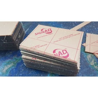 ส่งไว แผ่นขนาด10x10cm./15x15cm.แผ่นอะคริลิคใสราคาถูก งานDIY มีหลายความหนาให้เลือก ขนาดอื่นๆทักแชท