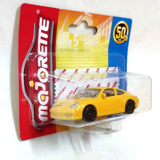 รถเหล็ก Majorette กบเหลือง (ล้อดำ) ปอร์เช่ 911 Porsche 911 Carrera yellow