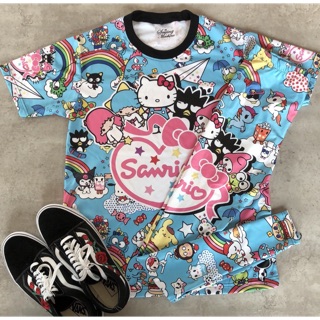 ชุดเซทเสื้อยืด &amp; กางเกงเลคกิ้งลายSanrio