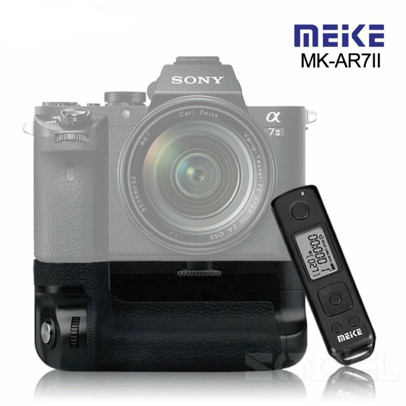 meike mk - a 7 ii pro อุปกรณ์ขาตั้งแบตเตอรี่ไร้สาย 2 . 4 g สําหรับ sony a7 ii a7rii dslr camera