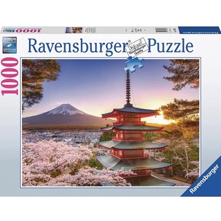 พร้อมส่ง-จิ๊กซอว์ Mount Fuji Cherry Blossom View ซากุระ ภูเขาไฟฟูจิ🌸แบรนด์ Ravensburger jigsaw puzzle 1000 ชิ้น