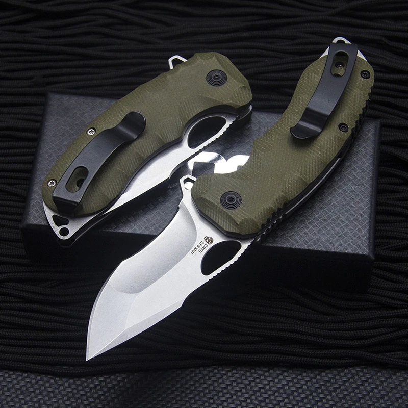มีดพับ folding pocket knife SOG Kiku XR ใบ 2.8" เหล็ก CTS XHP มีดแคมป์ มีดสนาม Axis lock ด้าม Micarta มีดเดินป่า