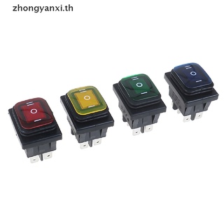 Yanxi สวิตช์โยกสลับ 30A 250V 6Pin กันน้ํา พร้อมไฟ LED 12V 220V สําหรับเรือ 1 ชิ้น