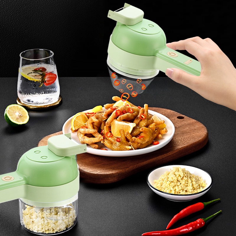 กระเทียมSilver Garlic ress Slicer 2 In 1 Multifunctional Garlic Ginger ...