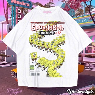 [S-5XL]เสื้อยืด ขนาดใหญ่ | Spongebob นิตยสาร | เสื้อยืด ขนาดใหญ่ | เสื้อยืด ขนาดใหญ่ พิมพ์ลาย VINTAGE