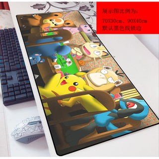 Pikachu Pokémon Mouse Pad 80x30 Pokemon Gaming Slip Pad โต๊ะ…