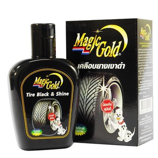 Magic Gold น้ำยาเคลือบเงายางดำรถยนต์ สูตรกันสุนัขฉี่ 125 ซีซี