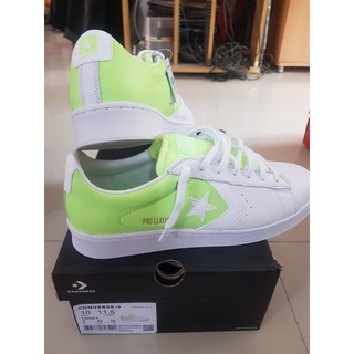 CONVERSE PRO LEATHER COLOR BLOCK OX WHITE/GREEN