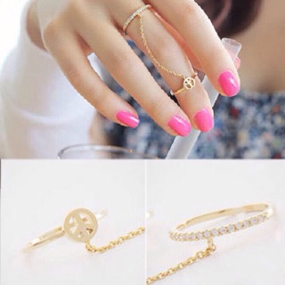 Rings แหวนห่วงโซ่ 2ชิ้นติดกัน