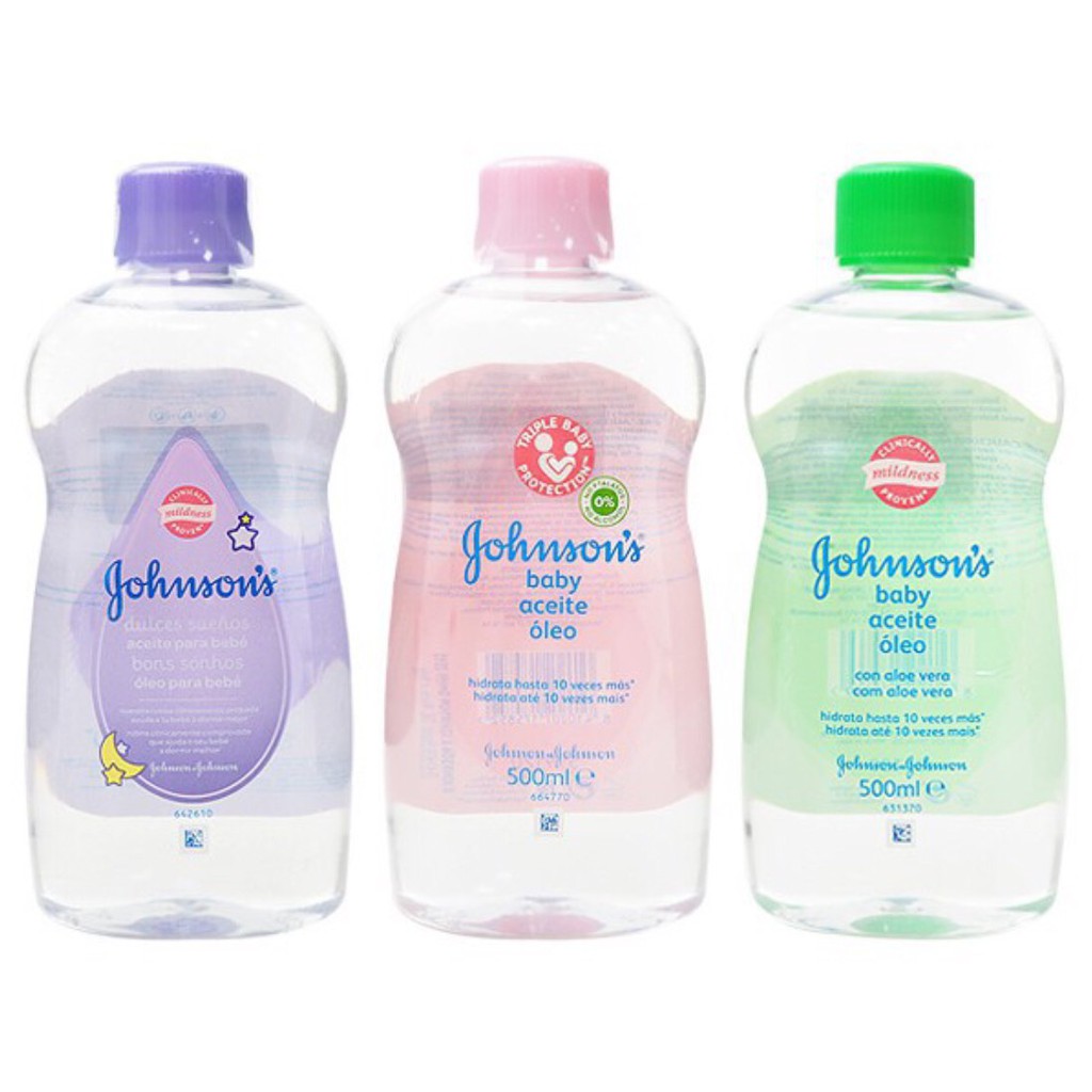 Johnson's Baby Oil 500 ml(สินค้านำเข้า/ของแท้100%) # จอห์นสันเบบี้ออยล์ #Johnson's Baby Oil 1.#ชมพู 