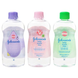 Johnsons Baby Oil 500 ml(สินค้านำเข้า/ของแท้100%) # จอห์นสันเบบี้ออยล์ #Johnsons Baby Oil 1.#ชมพู 2.#เขียว 3.#ม่วง