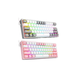 [ส่งจากไทย] Redragon Fizz K617 RGB คีย์บอร์ดเกมมิ่ง Mechanical Keyboard ขนาด 61คีย์ USB แบบมีสาย (EN/TH) I รับประกัน 2ปี