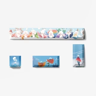 ปุ่มกดคีย์บอร์ดเมคคานิคอล 10 คีย์ ลาย Totoro Meow Meow Nintendo Theme cherry profile PBT 5 ด้าน OEM CMYK WIN แบบเปลี่ยน