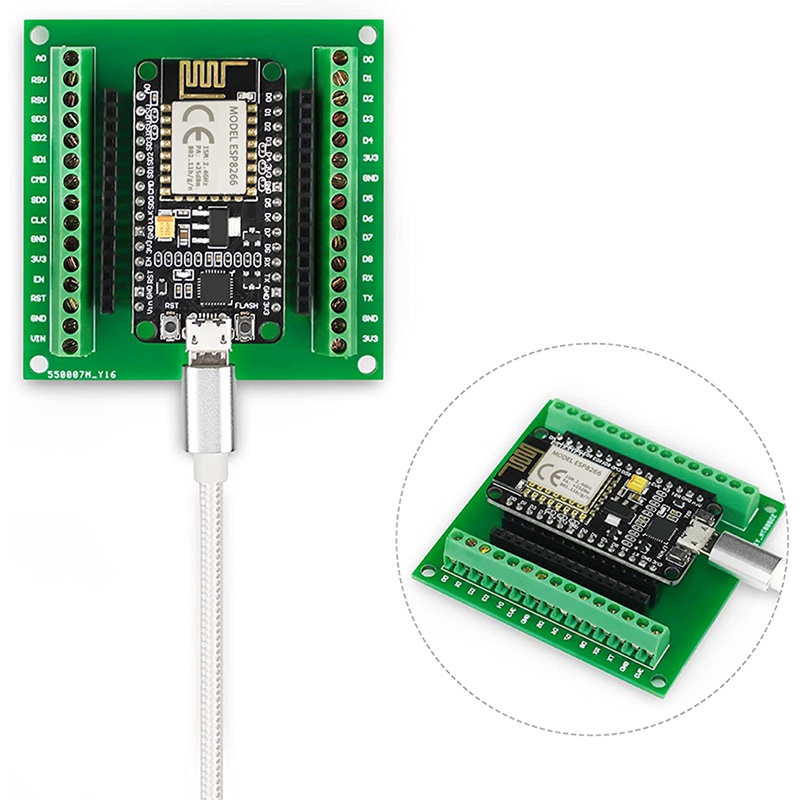 บอร์ดทดลอง ESP8266 GPIO 1 Into 2 สําหรับ ESP8266 ESP-12E NodeMCU 2 ชิ้น #5