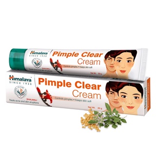 Himalaya Pimple Clear cream 20g ครีมแต้มสิวสูตรใหม่ ลดรอยสิว