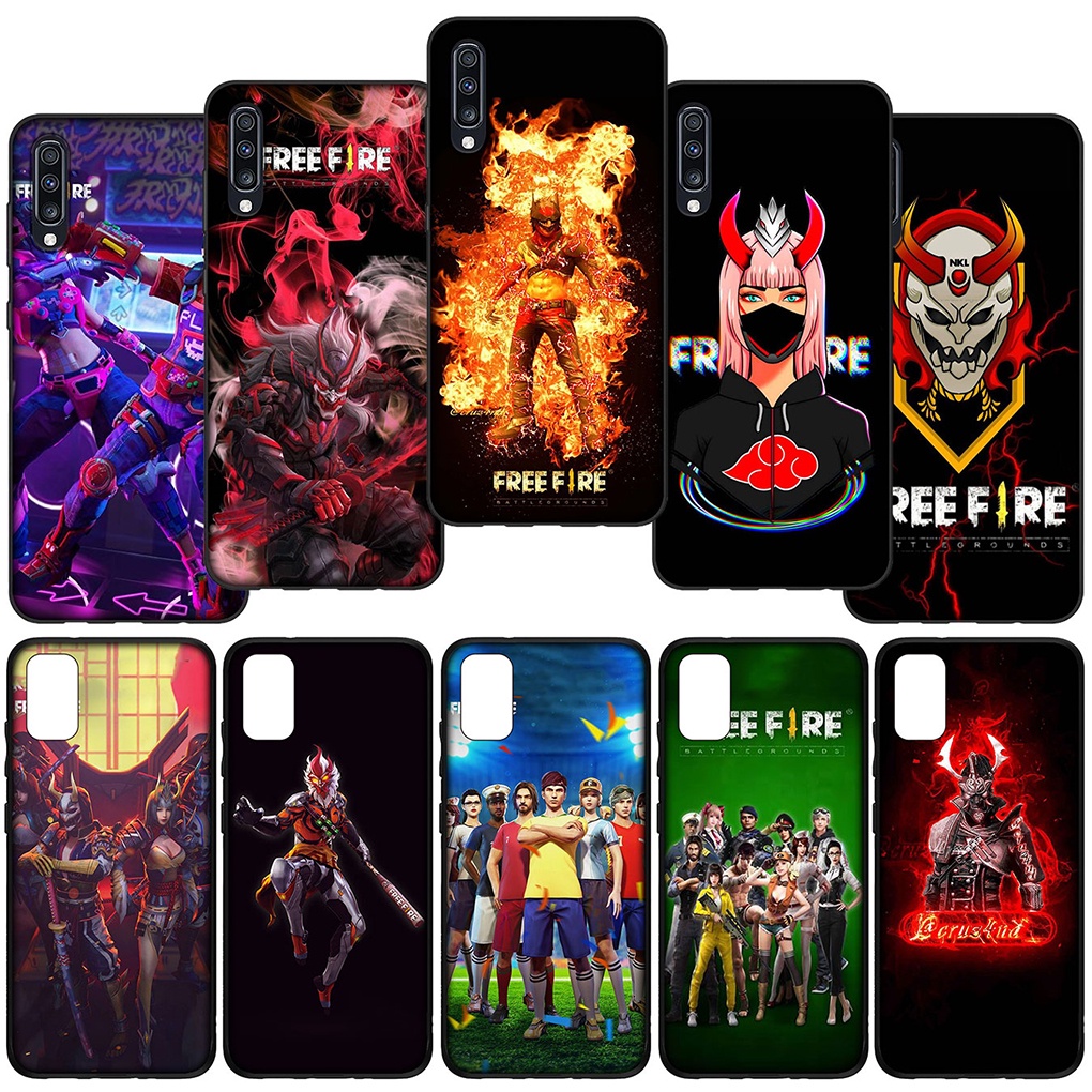 Redmi 10C 10A 9T 9A 7 Red mi Soft Casing Cover GG-EC33 Game free fire Hot Logo freefire Phone Case