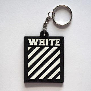 พวงกุญแจยาง Off White ออฟไวท์