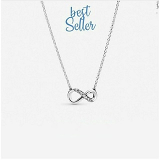 Pandora  silver  Necklac infinity  สร้อย อินฟินิตี้ 50cm.