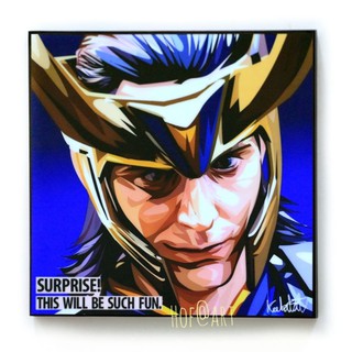 Loki #2 โลกิ น้องชาย Thor รูปภาพ​ติด​ผนัง ​pop​ art ตัวละคร Marvel มาร์เวล การ์ตูน กรอบรูป แต่งบ้าน ของขวัญ