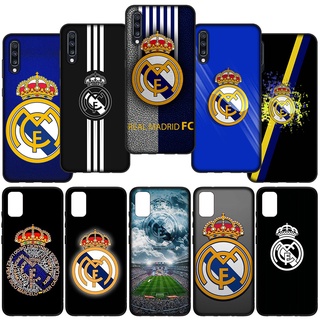 เคสโทรศัพท์มือถือแบบนิ่ม TPU ลายฟุตบอล Real Madrid Club de Football E1-EC68 สําหรับ Samsung Galaxy A12 A20 A30 A20S A30S A50S A50