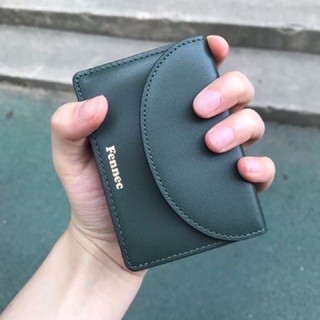 (ทักก่อน) #พร้อมส่ง/พรี FENNEC halfmoon mini wallet สี moss green