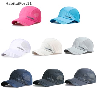 Habitatport หมวกเบสบอล ผ้าตาข่าย 6 สี สําหรับผู้ชาย เหมาะกับการวิ่ง เล่นกีฬา