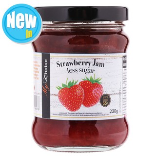 My Choice Brand Strawberry Jam Less Sugar Formula 230g. My Choice Brand Strawberry Jam Less Sugar Formula 230g.