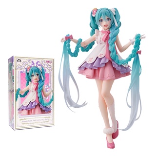 ตุ๊กตาอนิเมะ เวอร์ชั่นเจ้าหญิงผมยาว Hatsune Miku Kawaii  โมเดลฟิกเกอร์ Pvc รูปเด็กผู้หญิง สําหรับเก็บสะสม