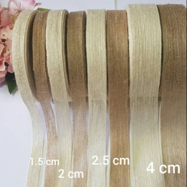 [1 YARD] - ราคา JUTE RIBBON 4 ซม. ต่อ YARD