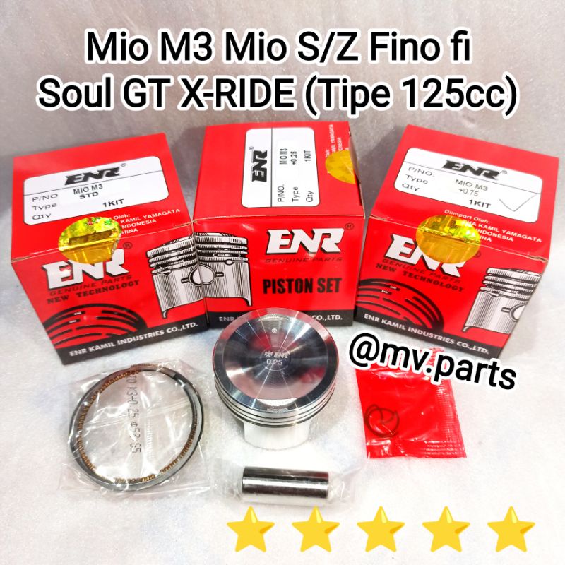 ชุดลูกสูบ Seher Package Mio M3 Mio SZ Fino ฉีด X Ride Soul GT Fregoo ประเภท 125cc 2PH Ov Std 25 50 7