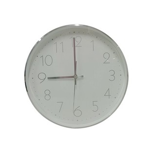  นาฬิกาแขวนผนังอะลูมิเนียม MOVE รุ่น EG7757H-LY120-SL ขนาด 31 x 31 x 4.2 ซม. สีเงิน HOME MOVE Aluminum Wall Clock EG7757