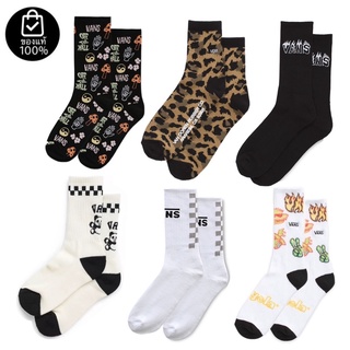 ถุงเท้าVANS SOCK 1 PAIR BLACK WHITE **ได้ 1 คู่**สินค้ามีประกันแท้